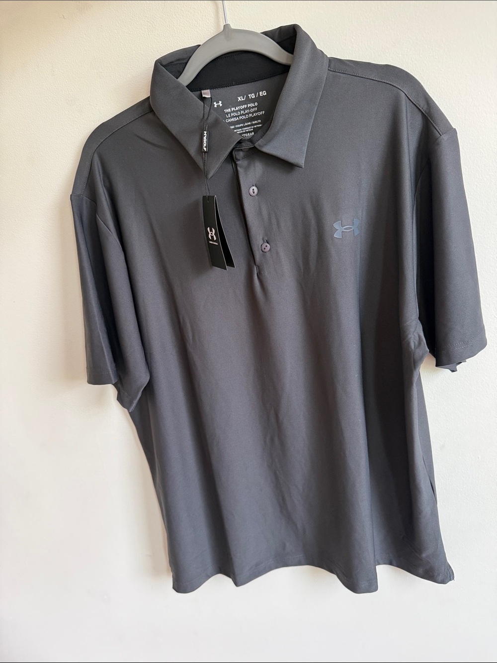 Under Armour Men's Charcoal Performance Polo